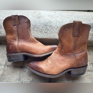 Frye Brown Ankle Boots